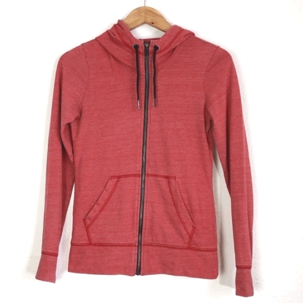 American Giant Full Zip Hoodie Red Size XS